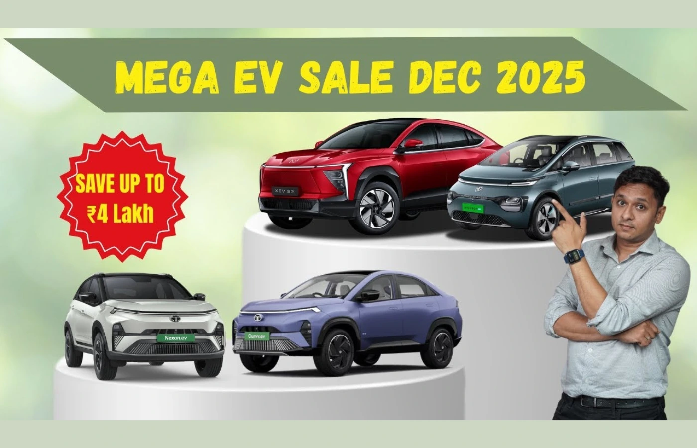 Best Time to Buy an EV in India? Huge Year-End Discounts on XUV400, Curvv & ZS EV Featured Image
